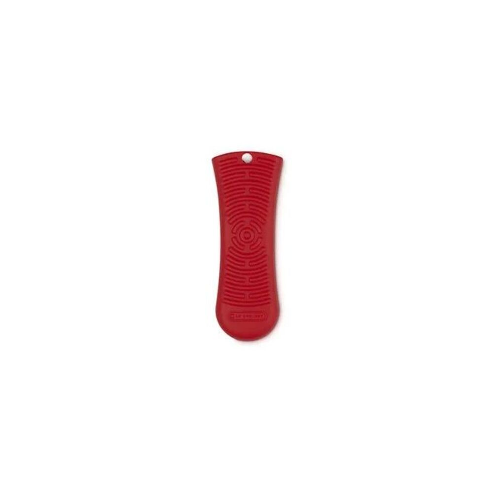 Le Creuset Silicone Cool Tool Handle Sleeve Grip 6.3 inCerise Cherry Red NEW NWT